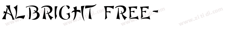 Albright free字体转换